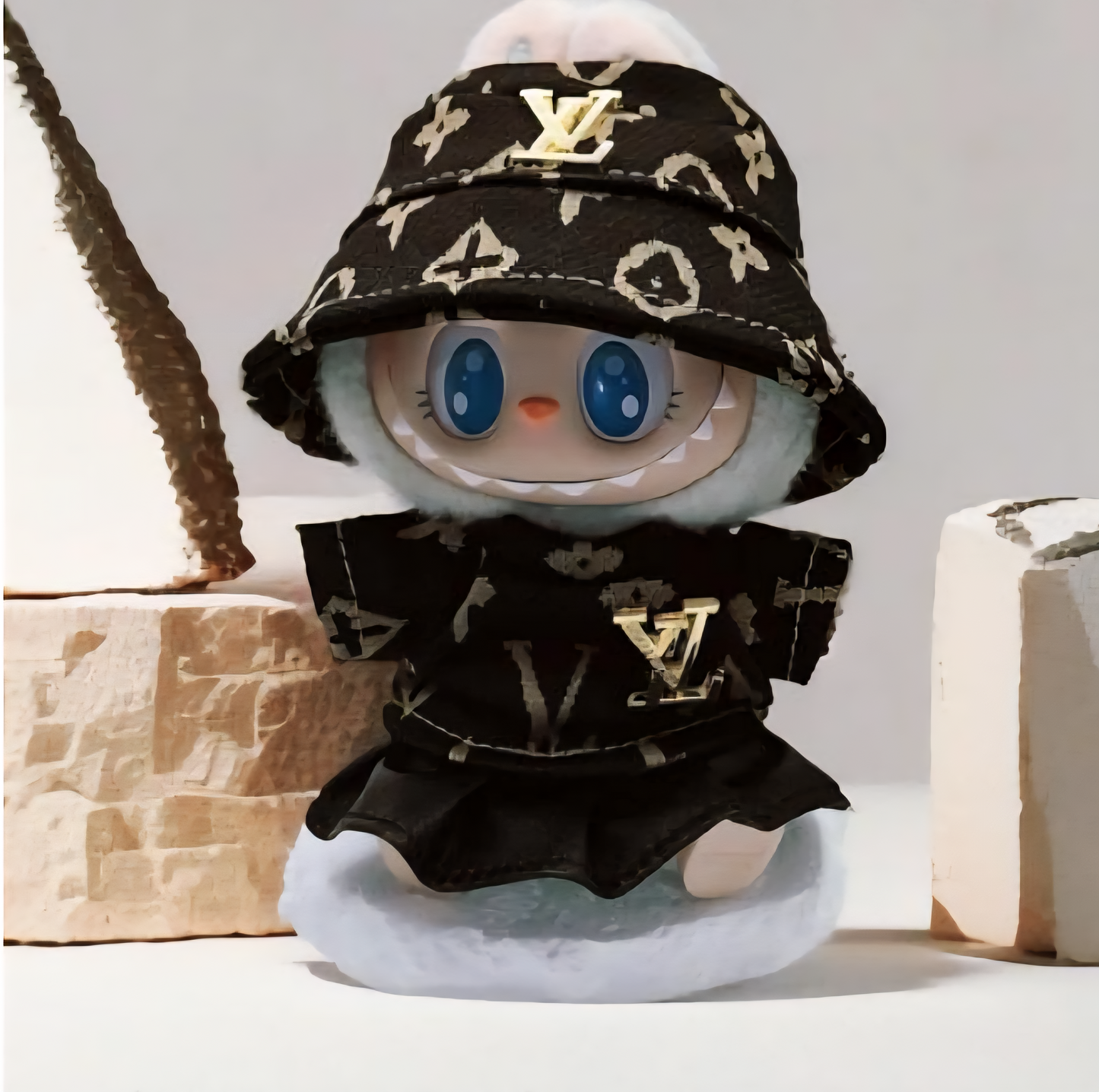 LV-Inspired Outfits for Labubu