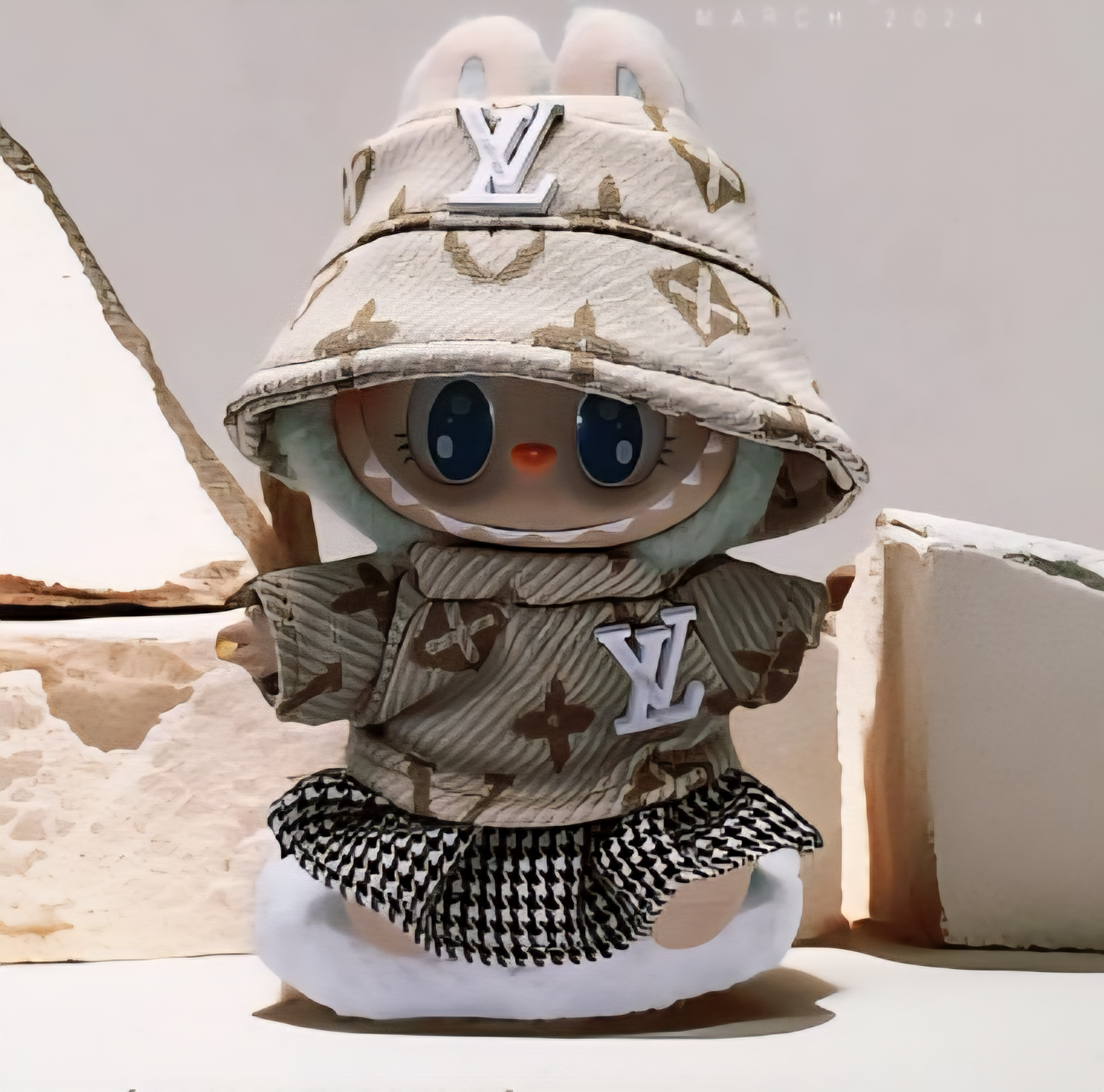 LV-Inspired Outfits for Labubu