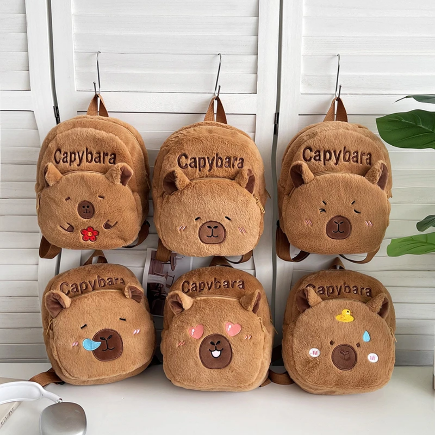 Capybara Plush Backpack –