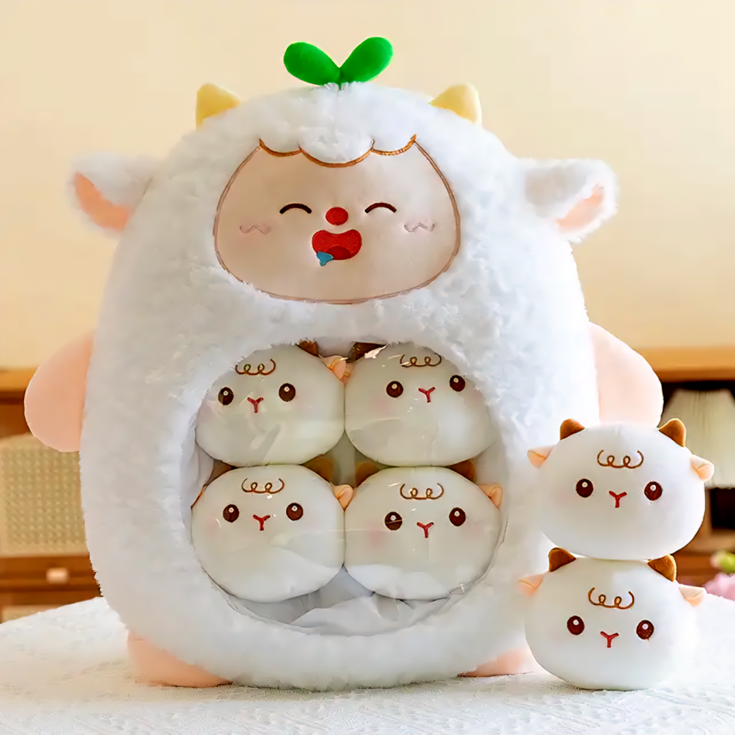 Kawaii Snack Plushie Buddy – With Mini Plush Surprises Inside!