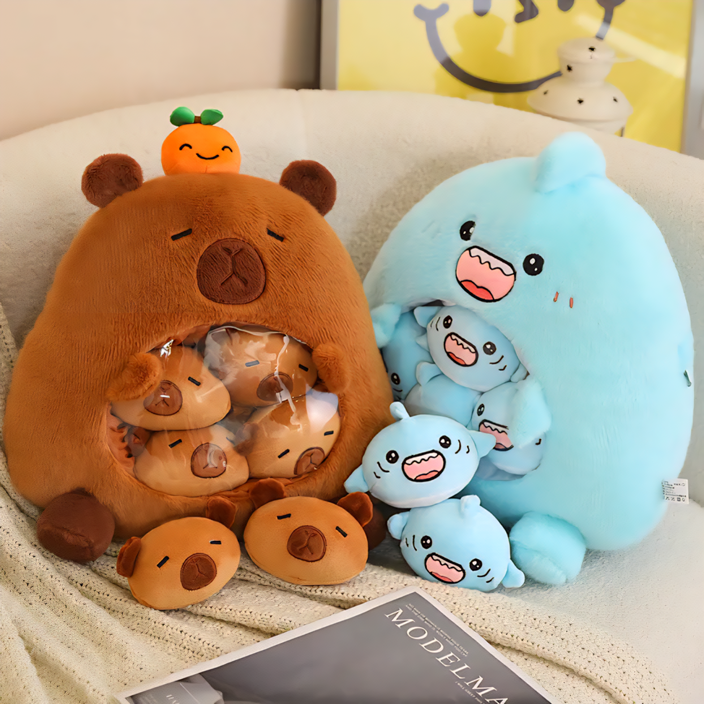 Kawaii Snack Plushie Buddy – With Mini Plush Surprises Inside!