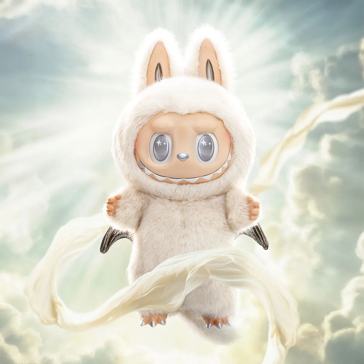 THE MONSTERS - ANGEL IN CLOUDS Vinyl Face Doll x Labubu