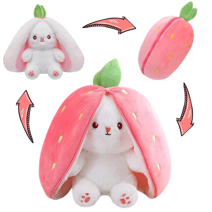 Bunny plush pillow